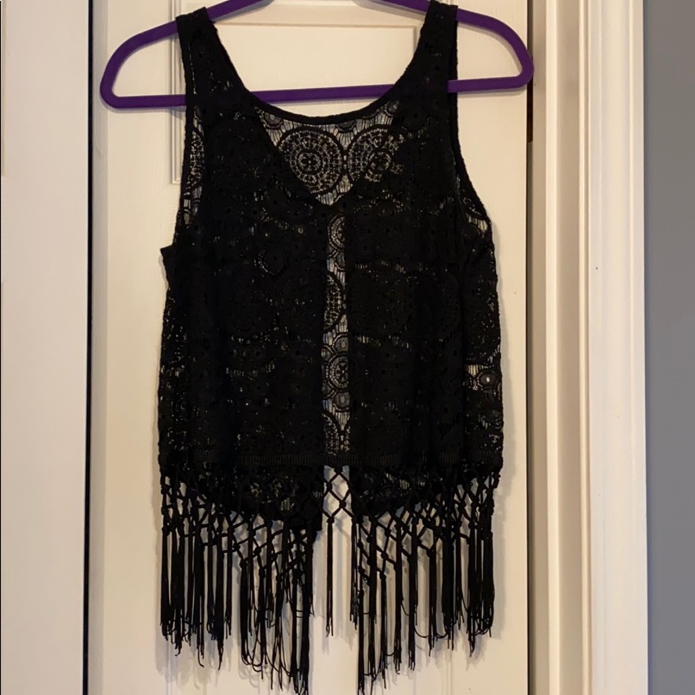 Women’s Moneteau Black Top/shirt Medium
